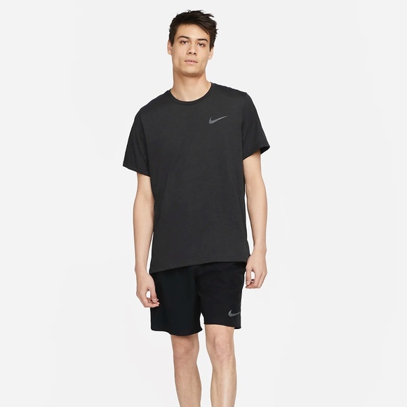 Nike Pro Dri-FIT Short-Sleeve Top DQ4866-010 (Black/Iron Grey) - Picture 3 of 6